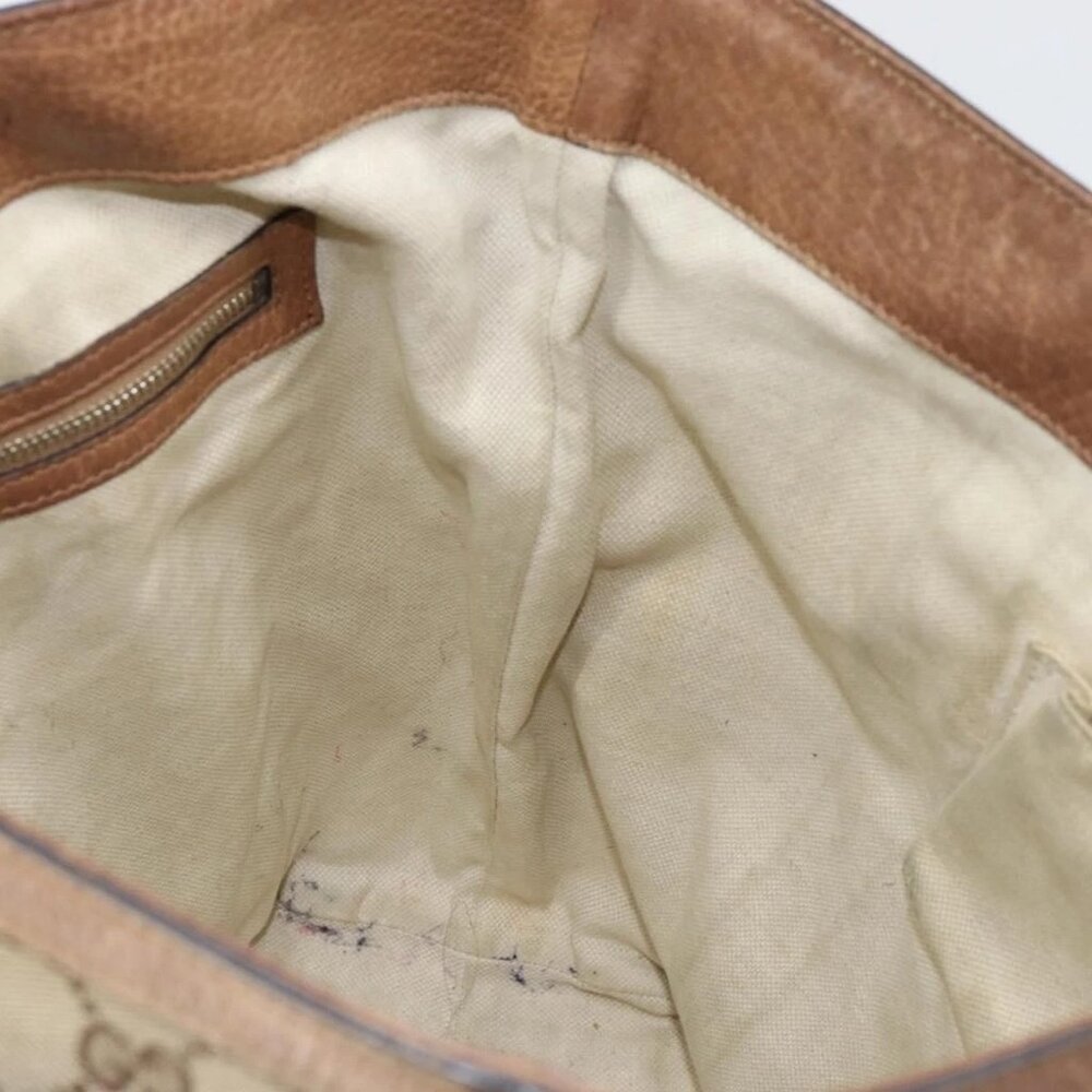 GUCCI GG Canvas Miss GG Tote Bag Beige Silver 342591 Auth 154584 - Picture 14 of 16